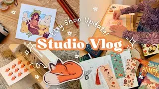 Thumbnail: Etsy Shop Update 🍂 Making Autumnal Bookmarks and Fox Stickers 🦊