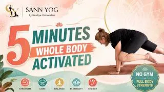 Thumbnail: 5 Minute Yoga Strength Workout (No Gym Needed!)