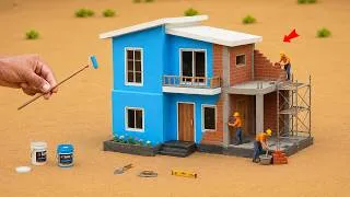 Thumbnail: DIY Mini Brick House Construction |  Miniature Modern House Building
