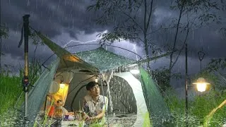Thumbnail: Could You Sleep Through This‼️ Intense Solo Camping in Non-Stop Heavy Rain⛈️(2)