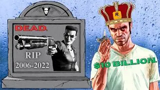 Thumbnail: The Rise and Fall of Saints Row vs GTA (A Long Retrospective)