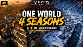 Thumbnail: 17 Breathtaking Viewpoints in Assassin’s Creed Shadows | Summer, Spring & Winter