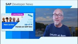 Thumbnail: UI5 Forms with AI for Process Automation, CAP Livestreams, TechEd 2026 | SAP Developer News