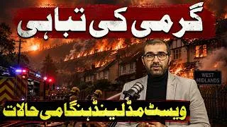Thumbnail: UK Heatwave Disaster Begins | Homes & Wildfires Break Out Across West Midlands #urduvlog