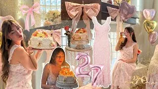 Thumbnail: birthday diaries: turning 27, grwm, cake decorating, princess diaries inspired sleepover, girly haul