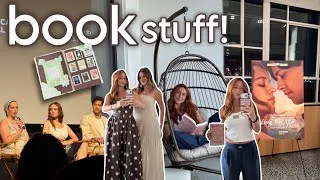 Thumbnail: let's do book stuff 📚🎬 (every year after premiere, reading journal, off campus, book haul, + more!)