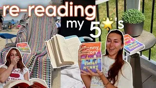 Thumbnail: re-reading my 5 ⭐️'s as a birthday present to myself 🎂📚🎉 *reading vlog*