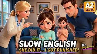 Thumbnail: My Little Sister Makes Mistakes… But I Get Punished | Slow English Story for Beginners