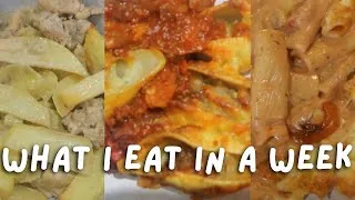 Thumbnail: What I Eat in a Week UK | Pinch of Nom Budget Recipes, Healthy Meals & Chocolate Cake!