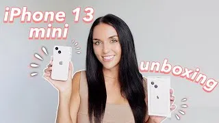 Thumbnail: iPhone 13 mini: UNBOXING + set up + first impressions + comparing to the 12 mini!