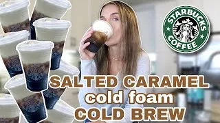 Thumbnail: HOW TO MAKE STARBUCKS SALTED CARAMEL CREAM COLD BREW AT HOME! (the tastiest + easiest way)
