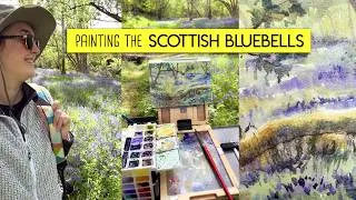 Thumbnail: Finally! Painting the Scottish bluebells in the wild