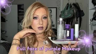 Thumbnail: Makeup Challenge: doing a full face of purple makeup 💜