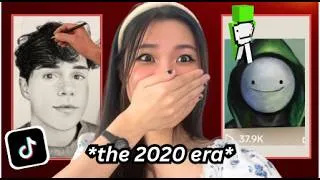 Thumbnail: Reacting to My OLD *CRINGEY* ART TIKTOKS 