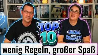 Thumbnail: Top 10 wenig Regeln, viel Spielspaß - in Brettspielen