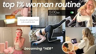 Thumbnail: TOP 1% WOMAN ROUTINE: how to stay disciplined & build your DREAM life