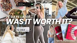Thumbnail: I COMPLETED 75 HARD 🌱 how it changed my life, lessons, results & advice