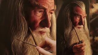 Thumbnail: Oil Painting Time-lapse │A Wizard in Thought │Gandalf From LOTR