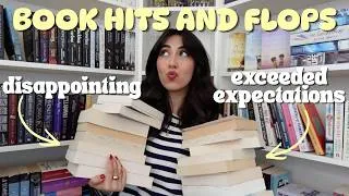 Thumbnail: books that let me down & books that exceeded my expectations📚