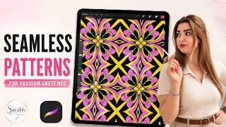 Thumbnail: Create Seamless pattern in procreate | Fashion Illustration tutorial