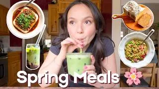 Thumbnail: A Week of Nourishing Spring Meals | 5 Days of Realistic Eating 🌸