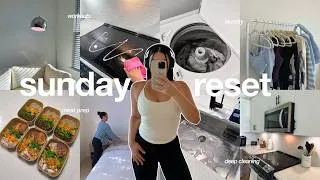 Thumbnail: SUNDAY RESET ROUTINE 🎧 deep clean with me, meal prep for a productive week, & white fox sale haul