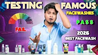 Thumbnail: Best face wash for men ph test | Popular facewashes failed pH test!