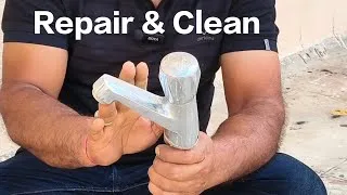 Thumbnail: Wash basin tap leakage repair in hindi | Bathroom faucets leaking water 