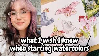 Thumbnail: Beginner Watercolor Mistakes I Wish I Knew Sooner!