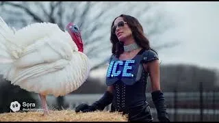 Thumbnail: [SATIRE] “GitmoBarbie Pardons a Turkey at the Capitol” – Unreleased Clip #sora2