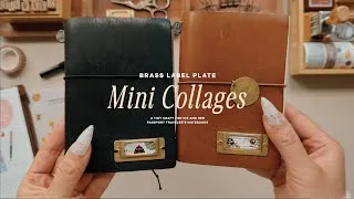 Thumbnail: Customizing a Traveler's Notebook 📓 mini collage & gluing a brass label plate