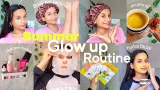 Thumbnail: SUMMER GLOW UP ROUTINE 🌸✨ Haircarev + Skincare + bodycare + selfcare || Sarika singh || 