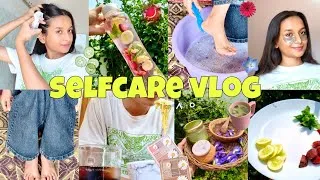 Thumbnail: SELFCARE VLOG 🌸✨🎀|| skincare, haircare, pedicure,detox water 💦|| sarika singh || 