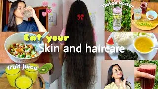 Thumbnail: 🍓 Eat Your Skincare & Haircare | Best Foods for Glowing Skin & Hair Growth ✨📈