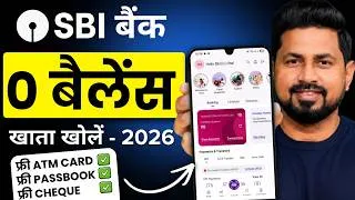 Thumbnail: SBI Zero Balance Account Opening Online 2026 | SBI Mein Account Kaise Khole | YONO SBI Process