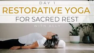 Thumbnail: Waxing Gibbous Moon Restorative Yoga | Day 1 Sacred Rest Immersion