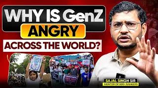 Thumbnail: Why is Gen Z Angry Across The World? | Gen Z Revolution Explained | Sajal Singh Sir | Sarrthi IAS