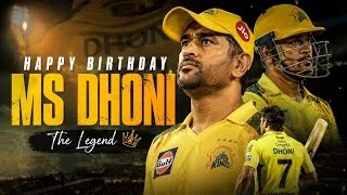 Thumbnail: Happy Birthday MS Dhoni edit❤️‍🔥 | GOAT of Cricket 🐐 | Birthday Special Edit 2026 | Thala Tribute