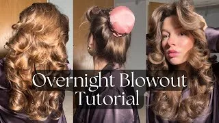 Thumbnail: overnight blowout tutorial | how to help the curls last, answering your heatless blowout questions
