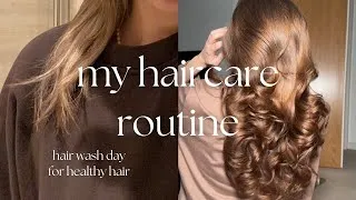 Thumbnail: hair wash day routine for healthy hair | current favourite haircare products