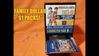 Thumbnail: Family Dollar 2023 2024 NBA Hoops Value Packs for $1 Wembanyama Hits