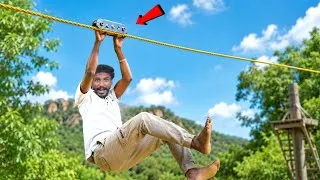 Thumbnail: Making Zipline 💯வீட்டிலேயே ஜிப்லைனில் செம்ம என்ஜாய் பண்ணிட்டோம்..! Sathish