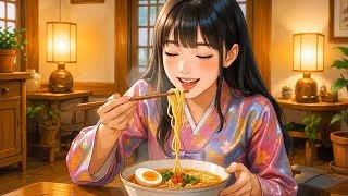 Thumbnail: Cozy Anime Ramen ASMR 🍜| Relaxing ghibli Cooking Animation 😌