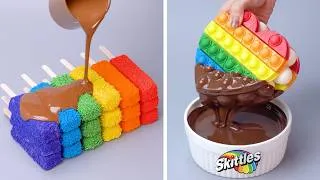 Thumbnail: So Yummy 💗 Rainbow Popsicles & Melting Chocolate Dip Cake 🍫✨ How To Make