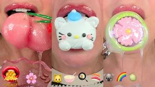 Thumbnail: Very Satisfying ASMR Eating Emoji Food Challenge Frozen Honey Wax Candy Kohakutou