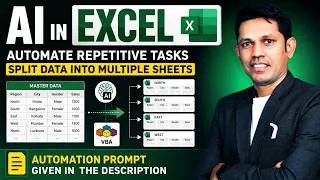 Thumbnail: AI in Excel: Automate Excel Tasks Without Coding | AI + VBA Automation