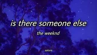Thumbnail: the weeknd - is there someone else (sped up) [with lyrics]