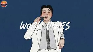 Thumbnail: work vibes ~ workday playlist 📁 when you're bored at work