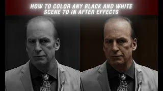 Thumbnail: How to Color Black & White Footage in After Effects | Cinematic Colorization Tutorial