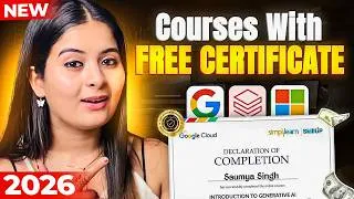 Thumbnail: New Certification Courses from Microsoft, Google & TCS 2026 | Apply Before It’s Gone- Skill + Proof